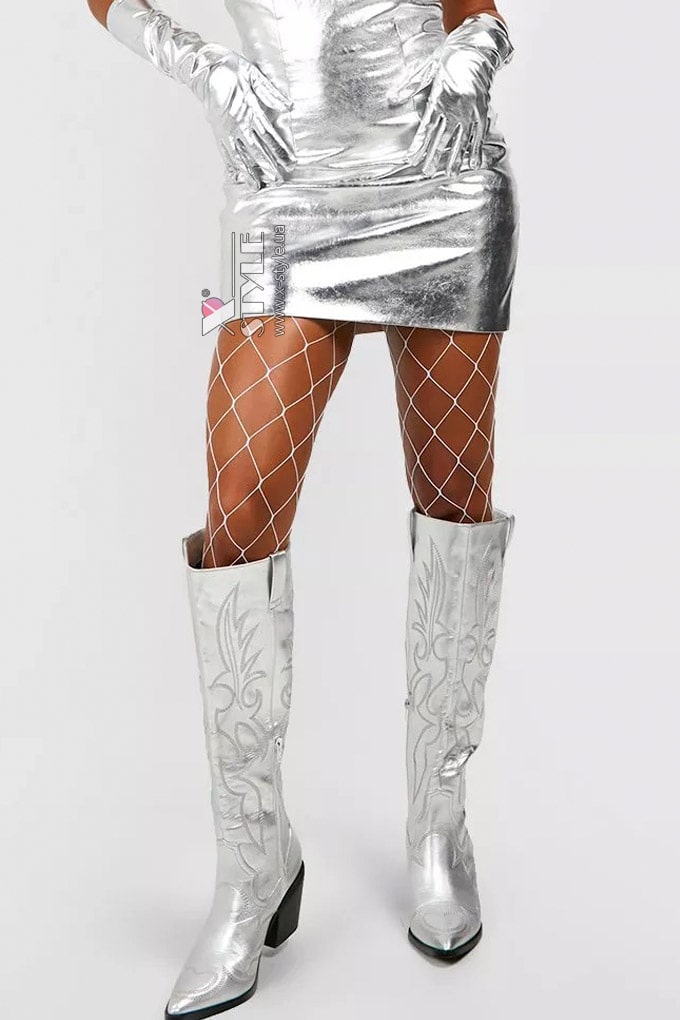 White Extra Large Fishnet Tights