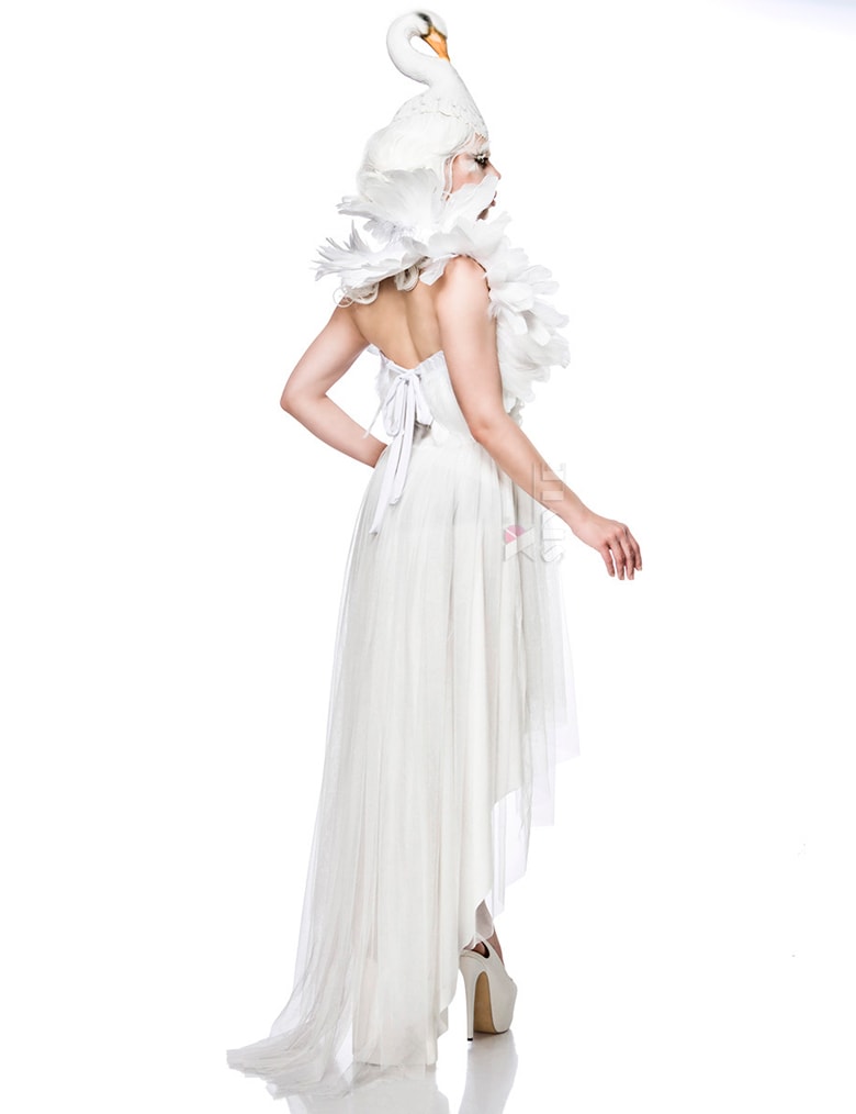 Mask Paradise White Swan Costume