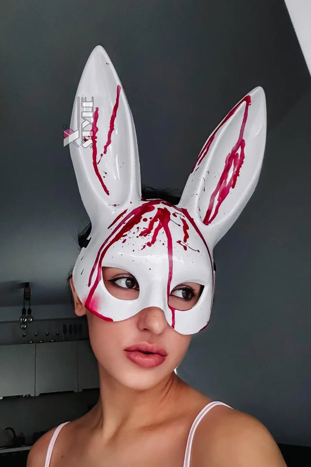 White Bunny Mask CC1092