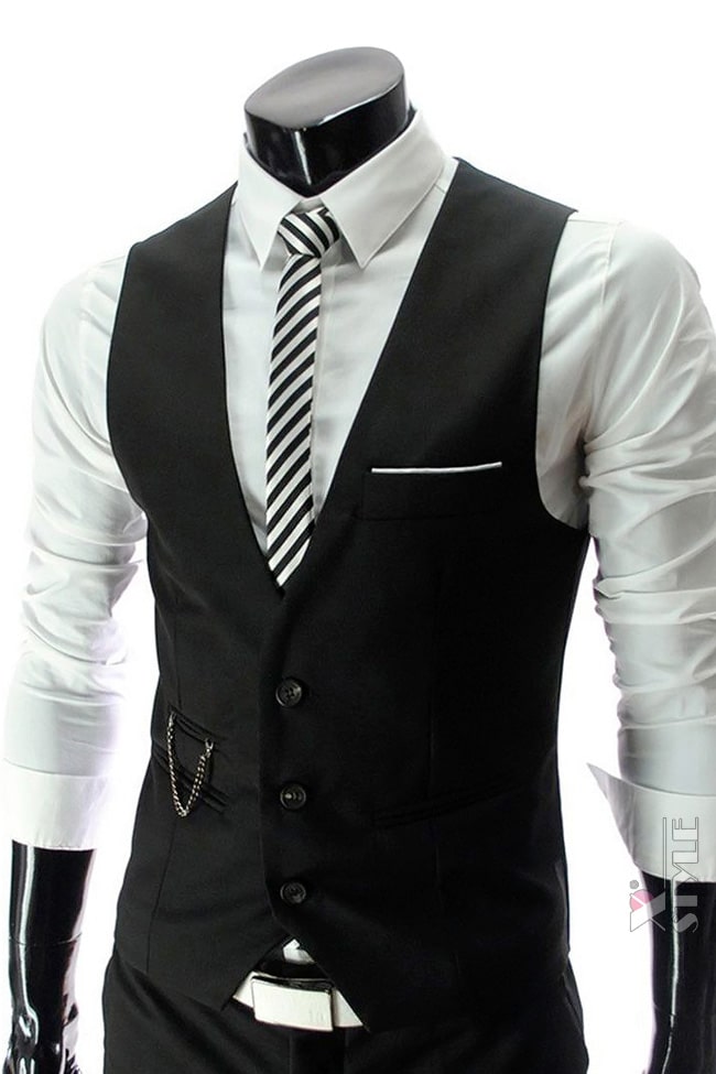 Men's Vest with Chain X3016