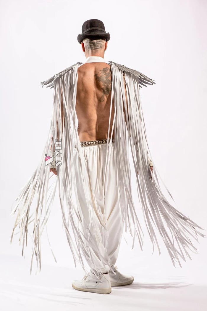 Men's Tassel Cape with Wings