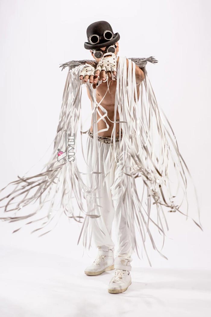 Men's Tassel Cape with Wings