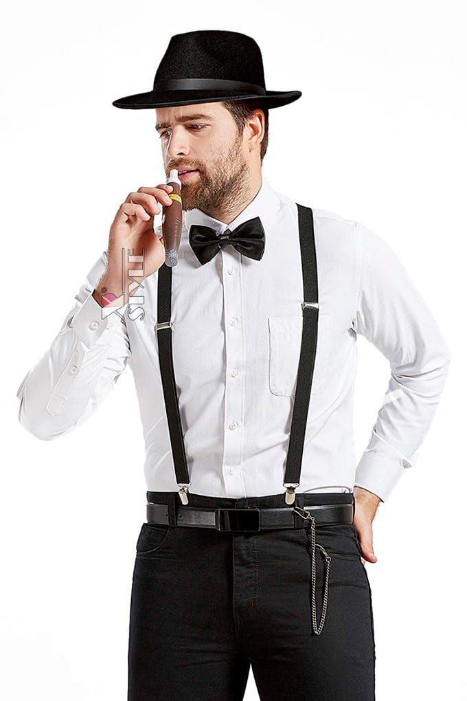 Gatsby Gentleman's Set (suspenders, bow tie)