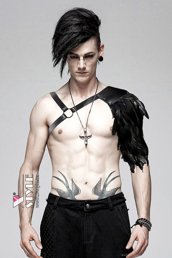 URBEX Black Men's Feather Harness