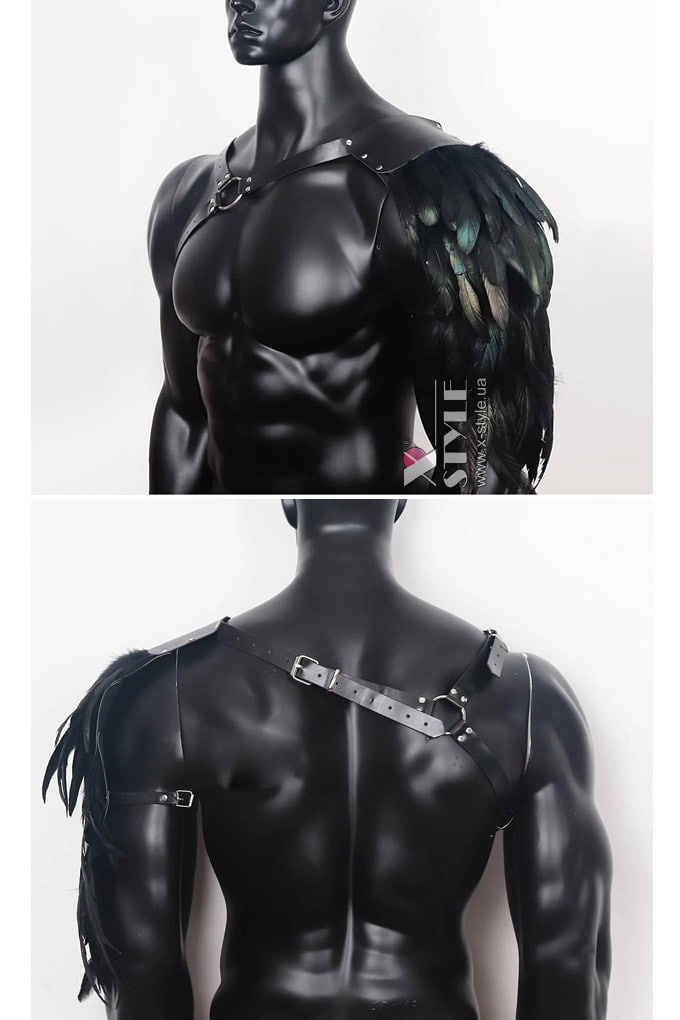 URBEX Black Men's Feather Harness