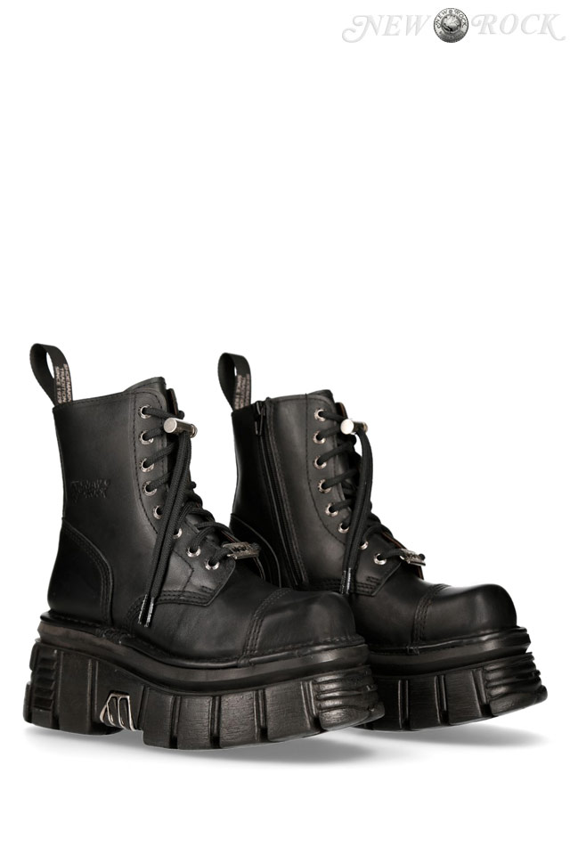 URBAN TOWER Leather High Platform Boots