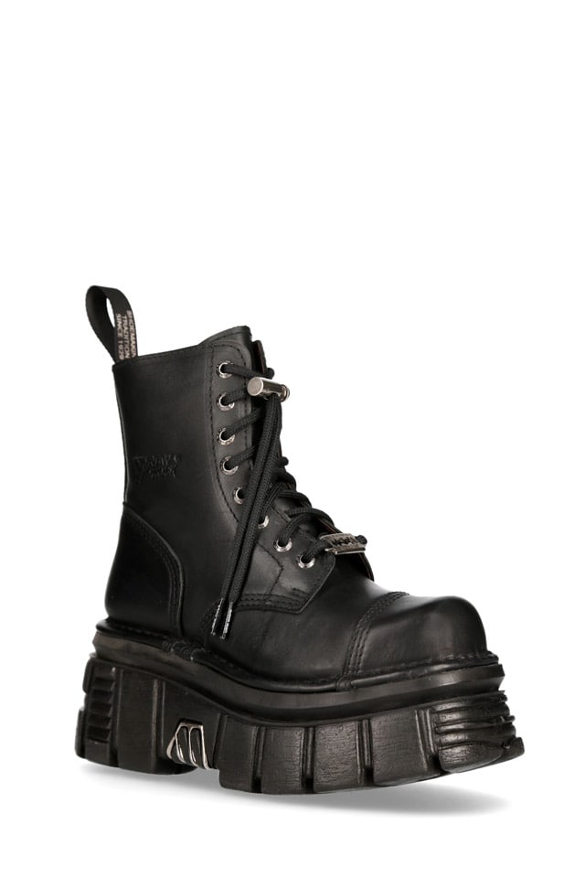 URBAN TOWER Leather High Platform Boots