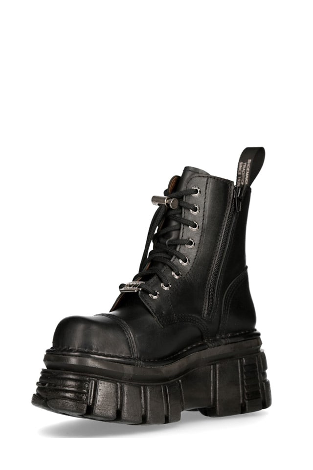 URBAN TOWER Leather High Platform Boots