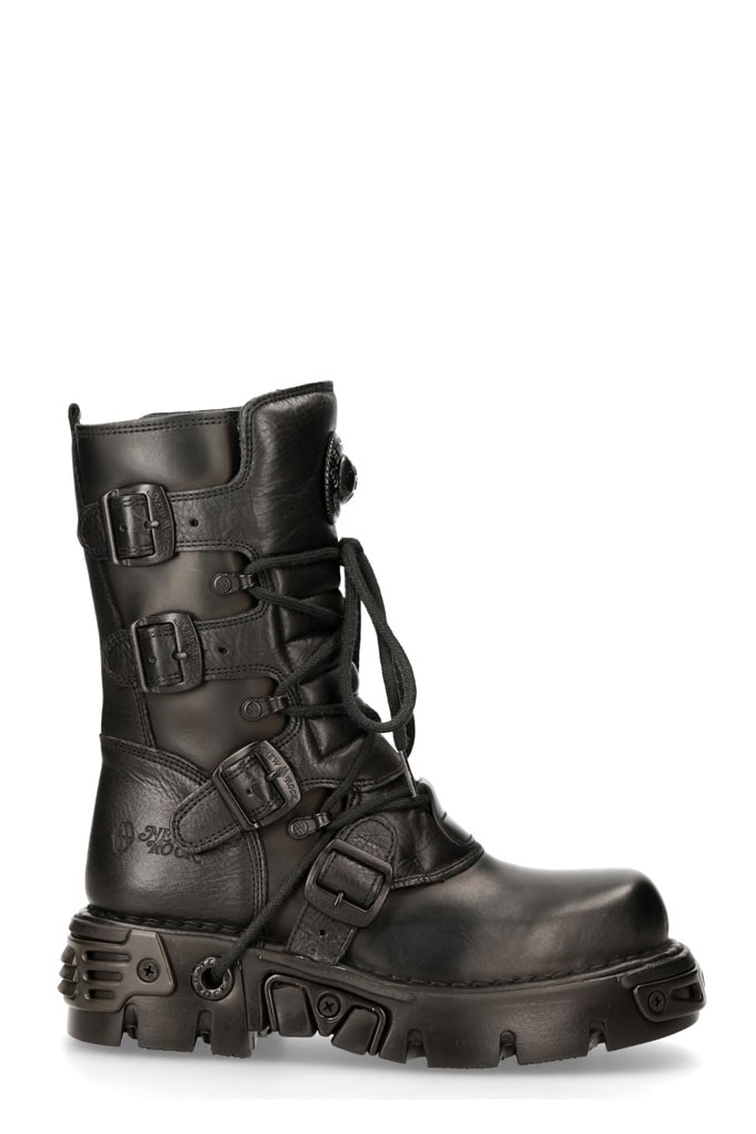 TOBERAS OXIDO Men's Black Leather Boots