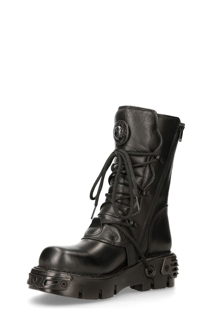 TOBERAS OXIDO Men's Black Leather Boots