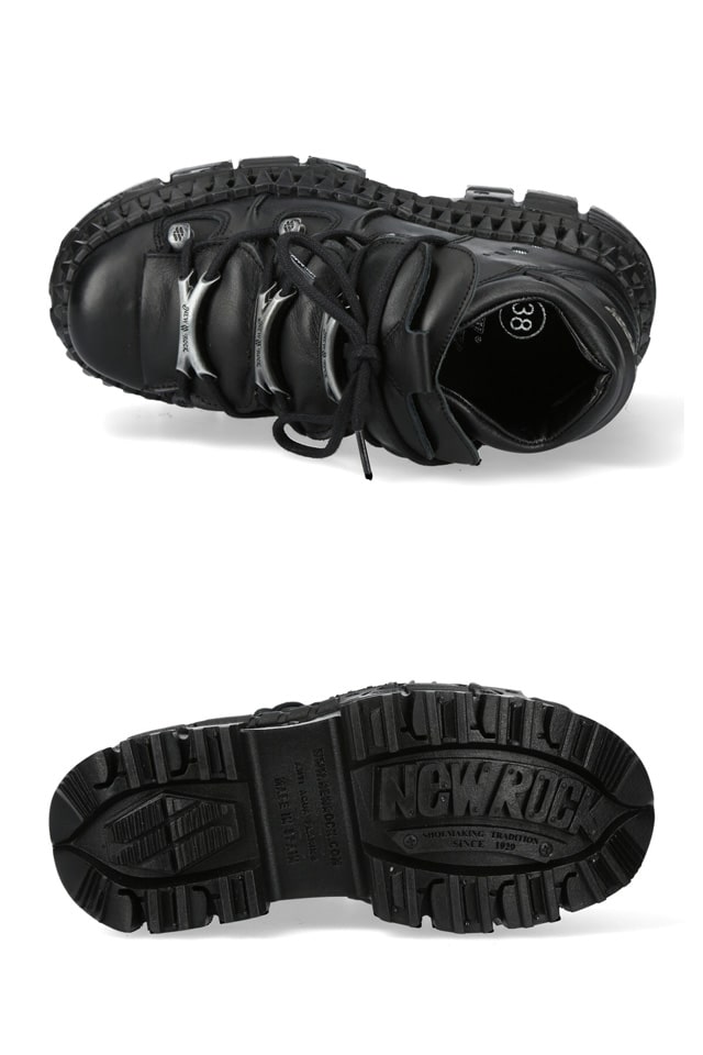 TANK SUELA Chunky Peather High-Platform Sneakers 