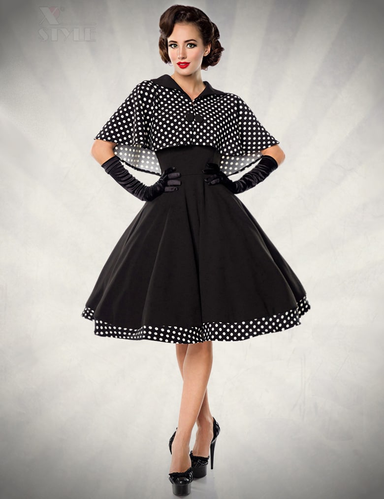 Платье в стиле 50-х с шалью