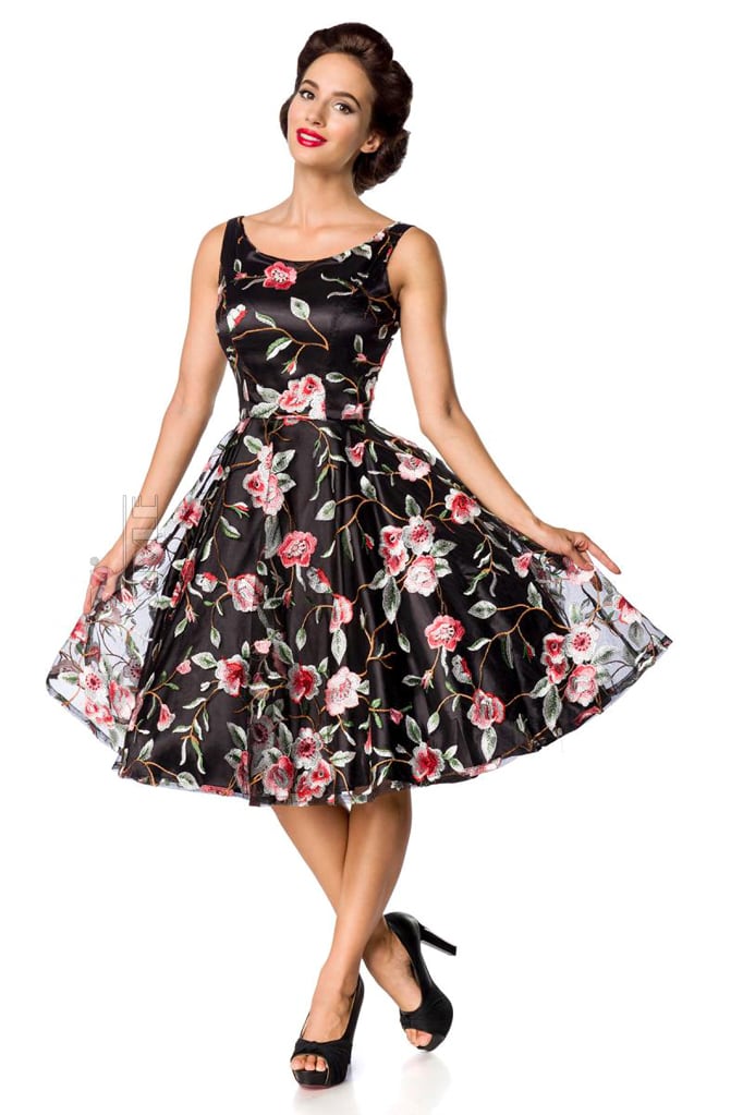 Платье Ретро с вышитыми цветами Belsira