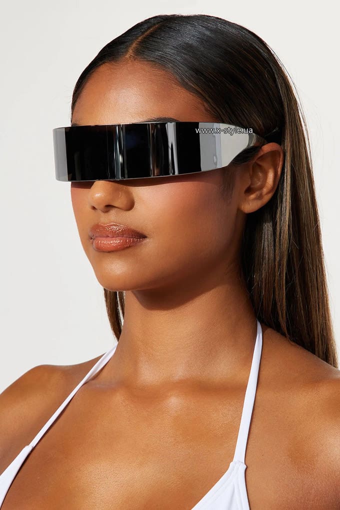 Rave Cyberpunk Futuristic Mirrored Glasses