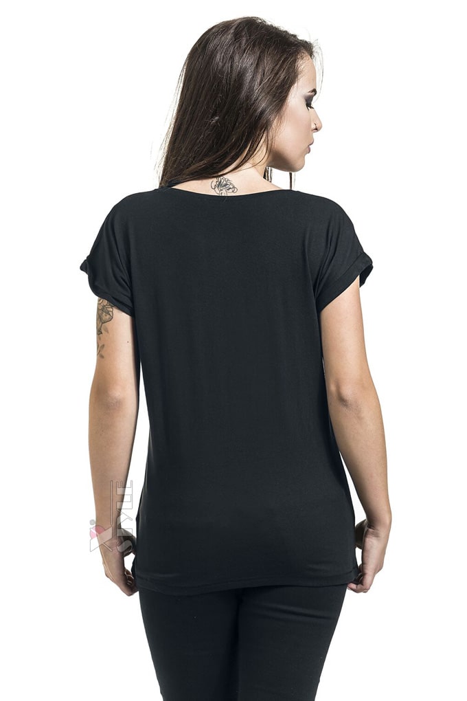 Длинная женская футболка с принтом Zipped