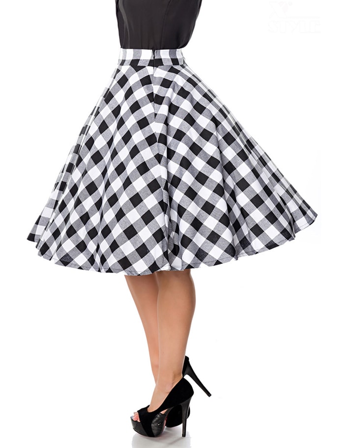Belsira 50s Plaid Skirt