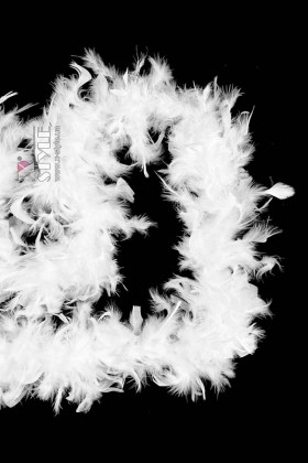 Біле пишне боа Premium U4216