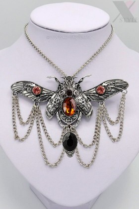 Массивный кулон Steampunk Beetle