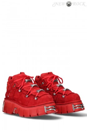 ROJO PALADIO Red Nubuck Sneakers