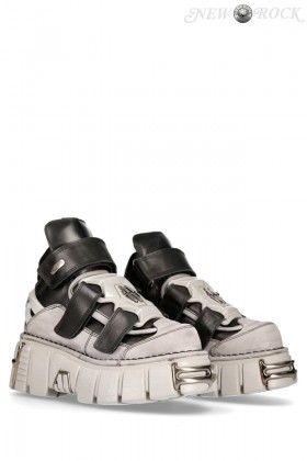 New Rock Alaska Perla Leather Sneakers