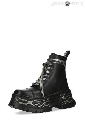 New Rock FUEGO ANTIK Leather Platform Boots