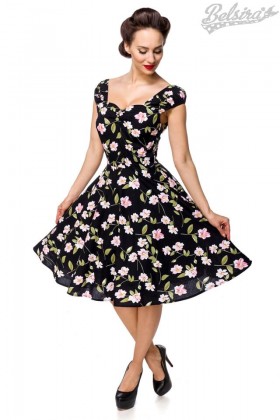 Винтажное платье с цветочным принтом B5520