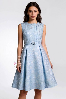 Вінтажне вечірнє плаття ніжно-блакитного кольору