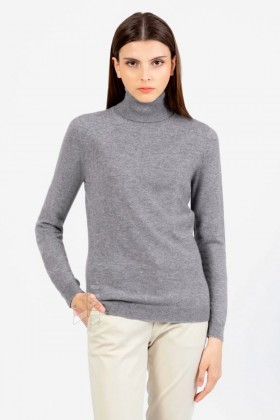 Серый меланжевый свитер XC1031