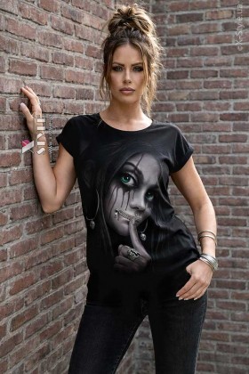 Футболка женская Spiral ZIPPED