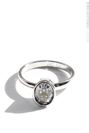 Овальное кольцо с камнем Swarovski Овальное кольцо с камнем Swarovski