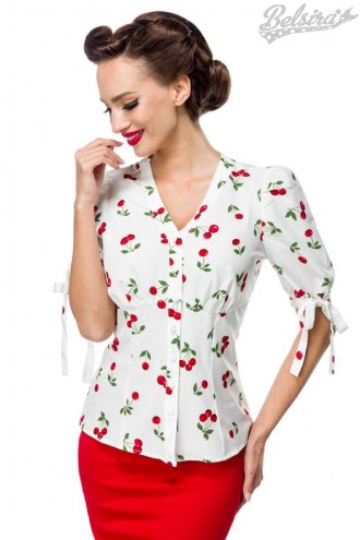 Rockabilly Blouse with Cherries (101241)