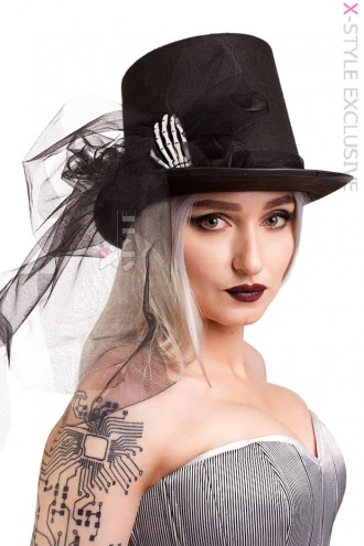 Skeleton Hand Women's Top Hat X139 (501139)