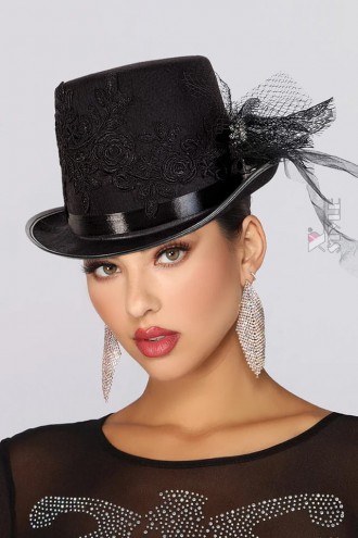 X-Style Women's Hat with Lace and Rhinestones (501158)