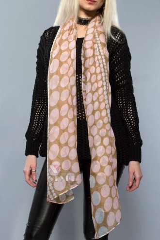 Довгий жіночий шарф (бавовна) (714207)