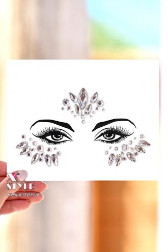 Self-Adhesive Crystal White Makeup Rhinestones (120016)