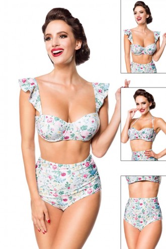 Floral Swimsuit with Interchangeable Straps (140100)
