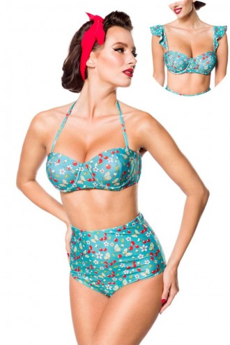 Pin-Up Swimsuit with Interchangeable Straps (140104)