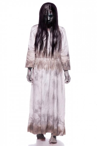 Creepy Girl Carnival Costume (dress, wig) (118052)
