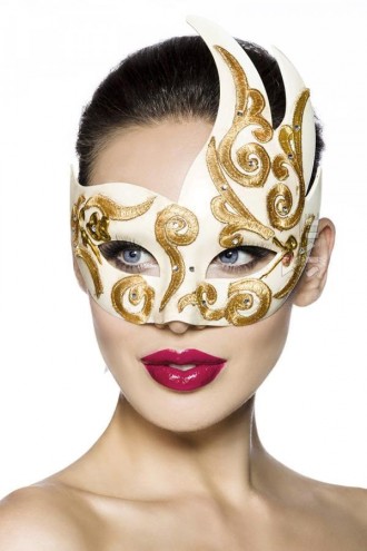 Venetian Mask with Rhinestone and Embroidery A1079 (901079)