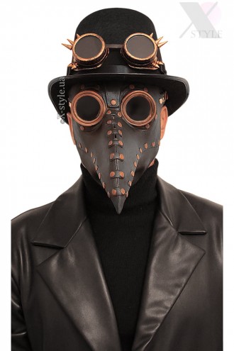 Комплект "Чумний лікар" (маска, капелюх, окуляри) (611002)