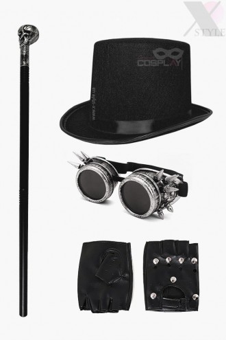 Party Set (Hat, Goggles, Gloves, Cane) (611007)