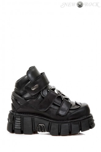Чорні шкіряні черевики N4016 ITALY (314016)