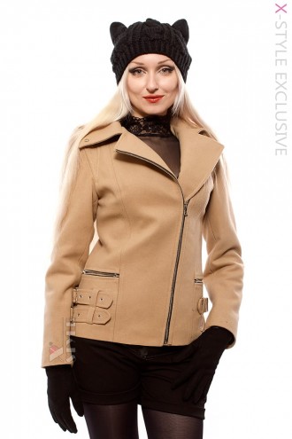 Winter Short Coat with Zippers X5028 (115028)