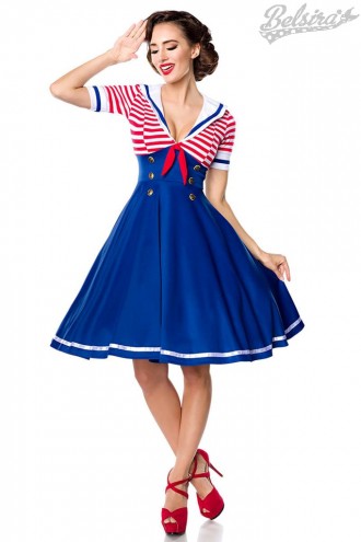 Belsira Navy Style Swing Dress (105247)