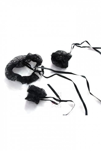 Сексуальный комплект: ажурный чокер и наручники (611001)