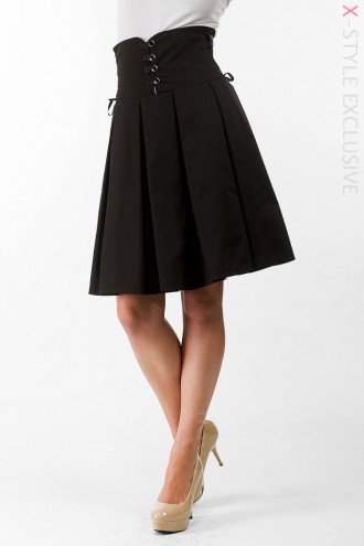 X-Style High Waist Corset Look Skirt (107075)