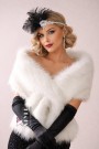 Fur Shawl for Cruella and Gatsby Costume