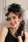 Вечерняя шляпка с вуалью UF-Vintage