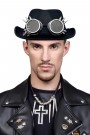 Men's Black Hat and Goggles X1159