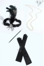 Аксесуари в стилі Гетсбі (рукавички, намисто, мундштук, пов'язка)